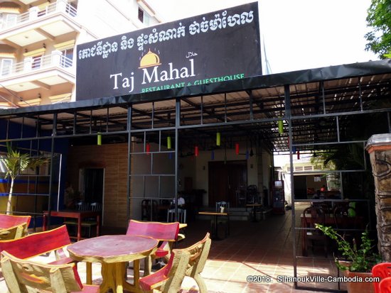 Taj Mahal Indian Restaurant and Guesthouse in Kampot, Cambodia.