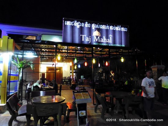 Taj Mahal Indian Restaurant and Guesthouse in Kampot, Cambodia.