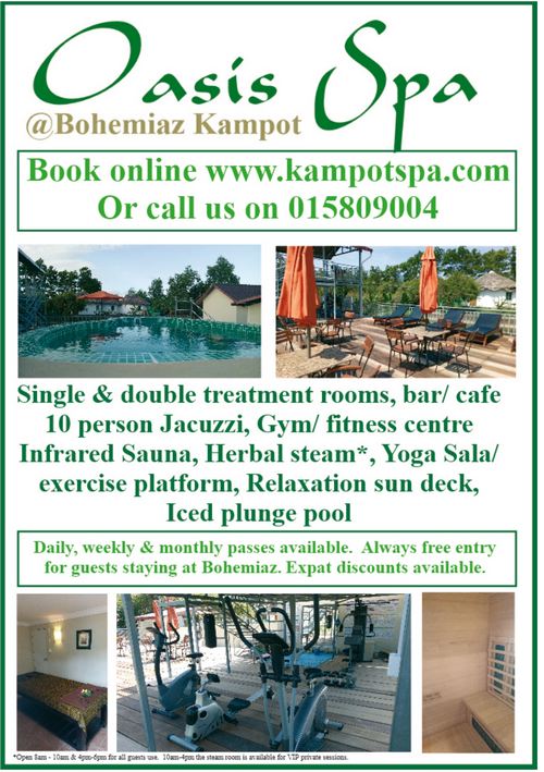 Bohemiaz Resort and Spa in Kampot, Cambodia.