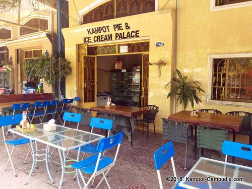 Kampot Pie and Ice Cream Palace in Kampot, Cambodia.