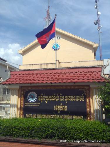 The Kampot Post Office in Kampot, Cambodia.