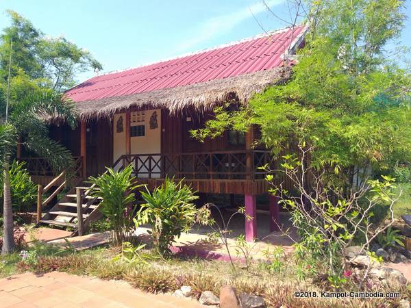 Two Moons Hotel & Restaurant in Kampot, Cambodia.