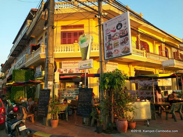 Kampot, cambodia - Southern Cambodian Town.  Tourist Travel Guide.