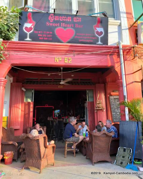 Sweet Heart Bar in Kampot, Cambodia.