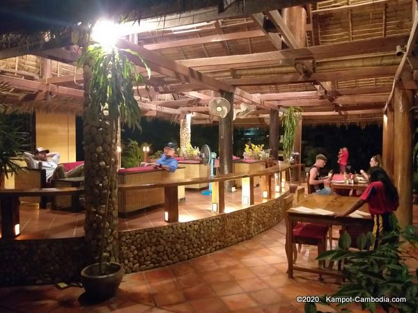 Mea Culpa Bar, Pizzeria and Guesthouse in Kampot, Cambodia.  Hotel.