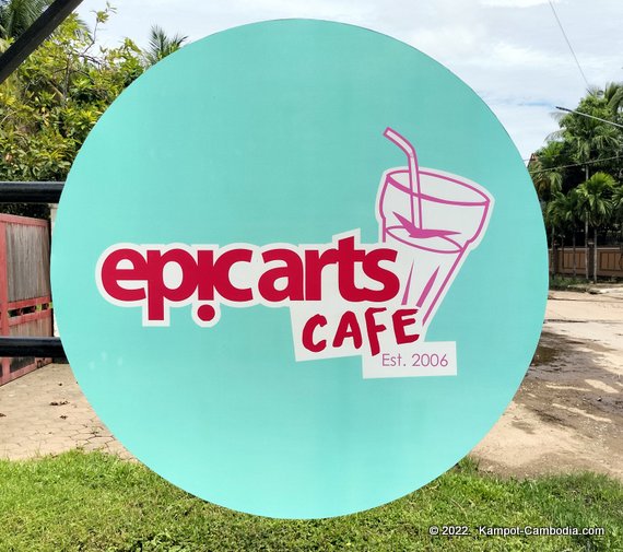 Epic Arts Cafe in Kampot, Cambodia.