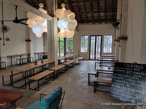 Salt by Espresso in Kampot, Cambodia.  Cafe and Restaurant.
