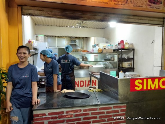 Simon's Indian Restaurant in Kampot, Cambodia.