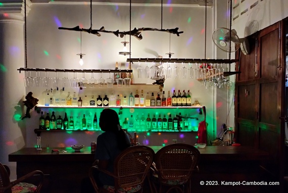 Nea Vea and The Cruise Restaurant, Coffee Shop, and Bar in Kampot, Cambodia.