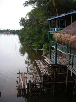 Arcadia Backpackers in Kampot, Cambodia.  Hotel.