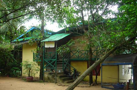 Arcadia Backpackers in Kampot, Cambodia.  Hotel.