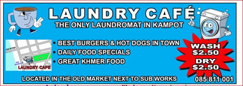 Laundry Cafe In Kampot Cambodia