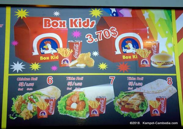Chicken Delice in Kampot, Cambodia.  Bokor Night Market.