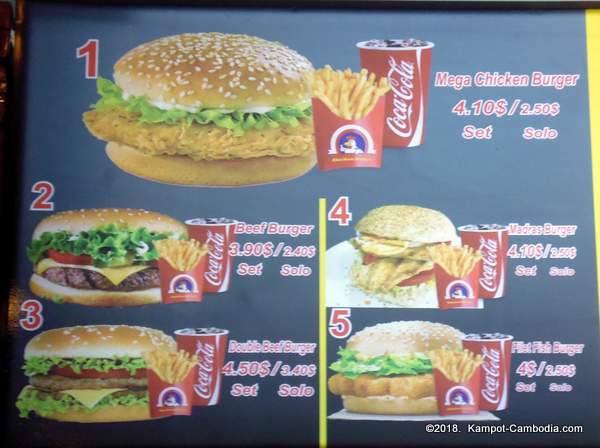 Chicken Delice in Kampot, Cambodia.  Bokor Night Market.