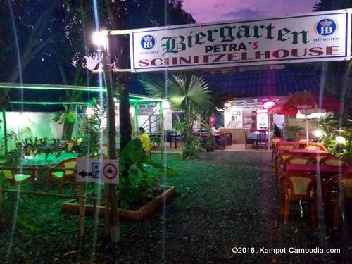 Petra's  Schnitzel House in Kampot, Cambodia.