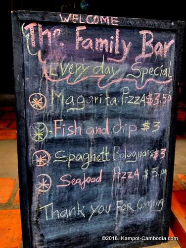 Family Bar in Kampot, Cambodia.