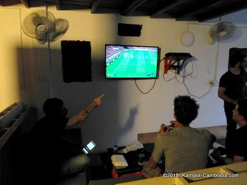 Levels.  Food * Drink * Games * in Kampot, Cambodia.