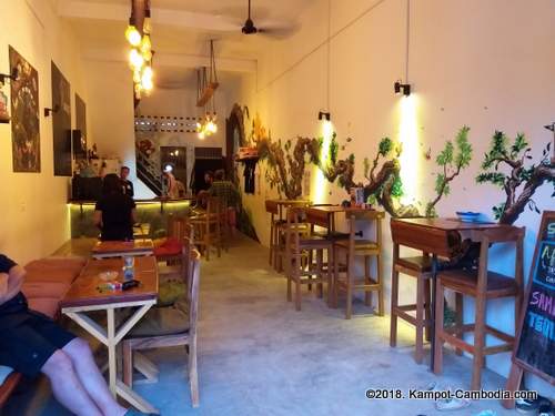 Levels.  Food * Drink * Games * in Kampot, Cambodia.