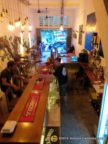 Levels.  Food * Drink * Games * in Kampot, Cambodia.