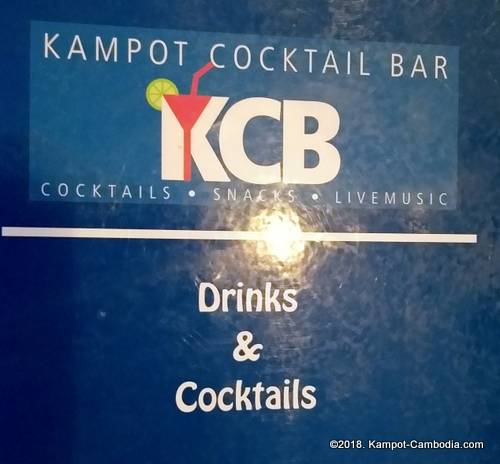 KCB.  Kampot Cocktail Bar in Kampot, Cambodia.