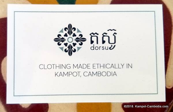 Dorsu.  Ethically Made Clothing in Kampot, Cambodia.