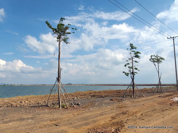 Kampot International Port in Kampot, Cambodia.