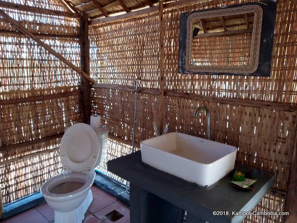 Ela Guesthouse Glamping in Kampot, Cambodia.  Fish Island.