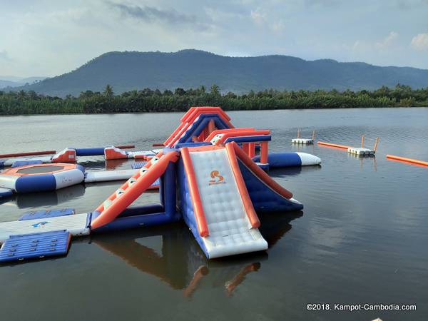 Dolphin River Park in Kampot, Cambodia.