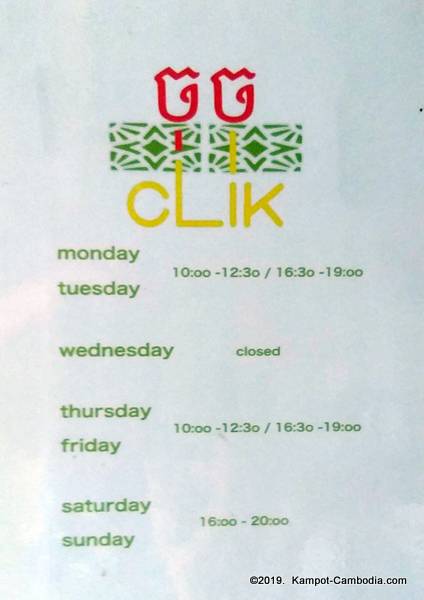 Clik.  Creative Lab and Local Handmade Souvenirs in Kampot, Cambodia.