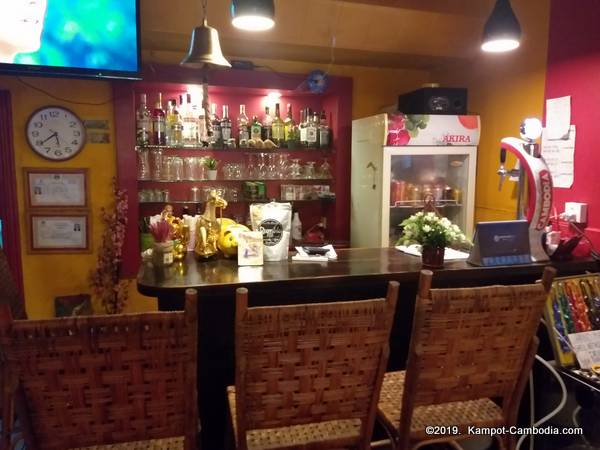 Nara Restaurant in Kampot, Cambodia.