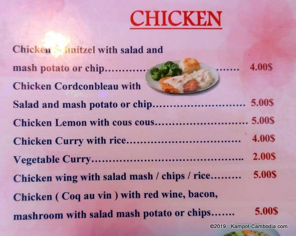 Nara Restaurant in Kampot, Cambodia.