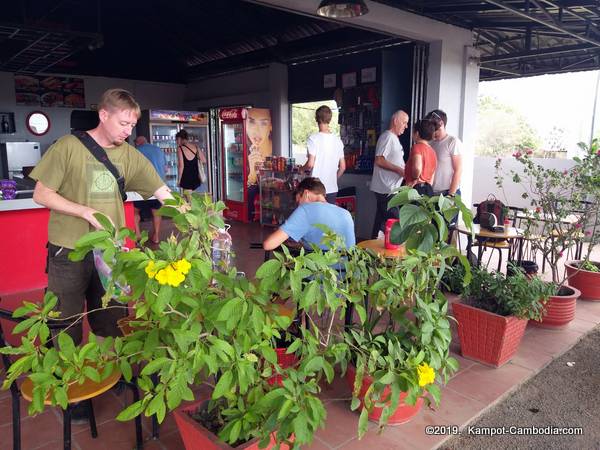 Pit Stop Cafe and Guesthouse in Kampot, Cambodia.