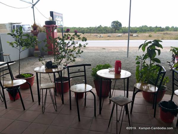 Pit Stop Cafe and Guesthouse in Kampot, Cambodia.