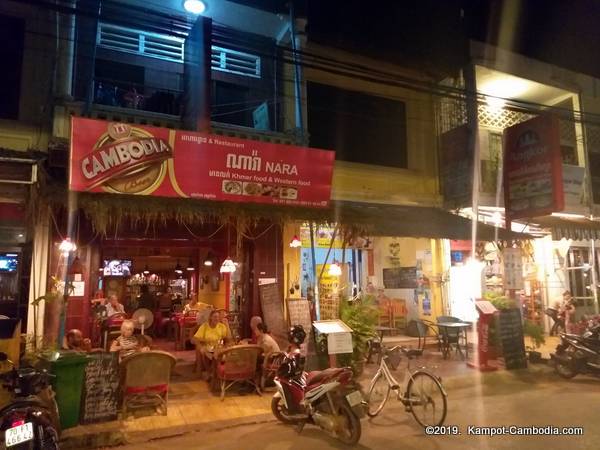 Nara Restaurant in Kampot, Cambodia.