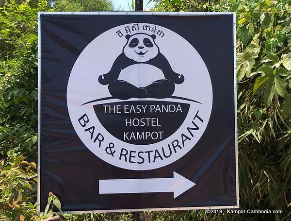 Easy Panda Hostel in Kampot, Cambodia.  Guesthouse and Bar.