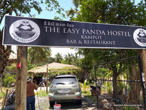 Easy Panda Hostel in Kampot, Cambodia.  Guesthouse and Bar.