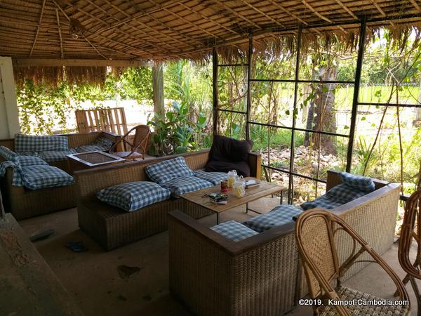 Easy Panda Hostel in Kampot, Cambodia.  Guesthouse and Bar.