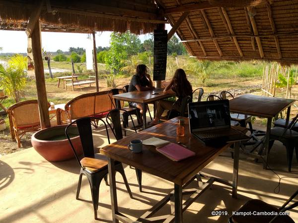 Ela Guesthouse Glamping in Kampot, Cambodia.  Fish Island.