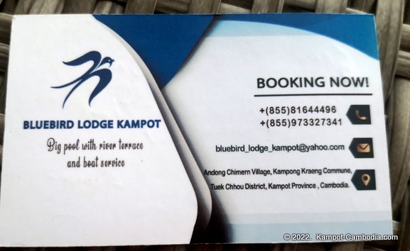 Bluebird Lodge in Kampot, Cambodia.