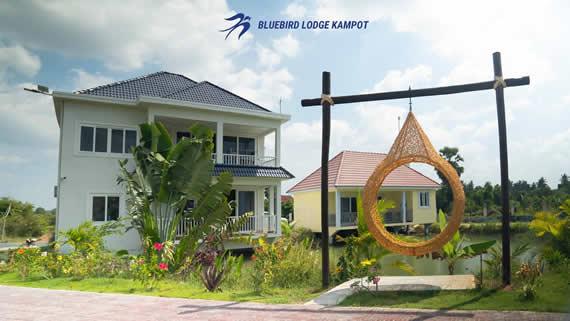 Bluebird Lodge in Kampot, Cambodia.