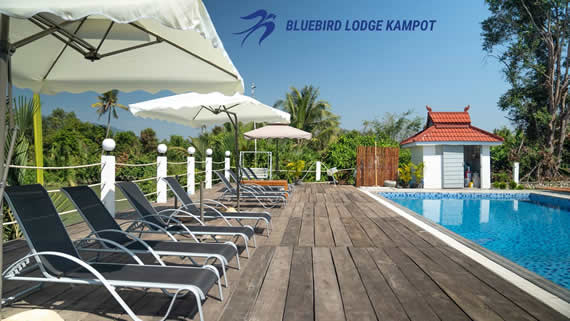 Bluebird Lodge in Kampot, Cambodia.