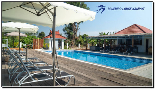 Bluebird Lodge in Kampot, Cambodia.