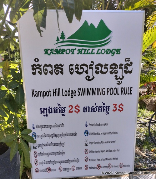 Kampot Hill Lodge in Kampot, Cambodia.