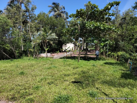 Aland Retreat in Kampot, Cambodia.  Tent camping on the Kampot River.