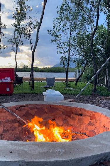 Aland Retreat in Kampot, Cambodia.  Tent camping on the Kampot River.