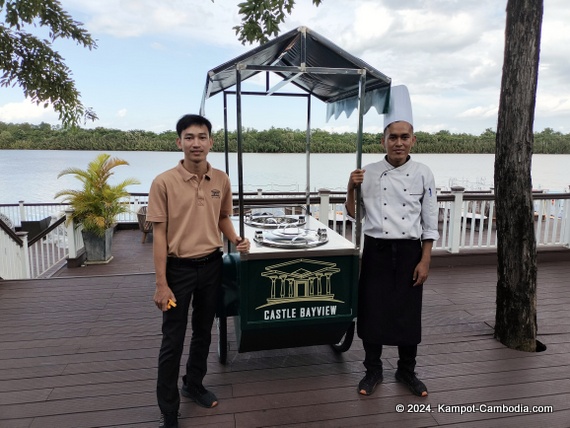 Castle Bayview Resort in Kampot, Cambodia.