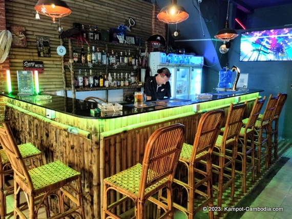The Kraken.  Bar and Eastern European food in Kampot, Cambodia.