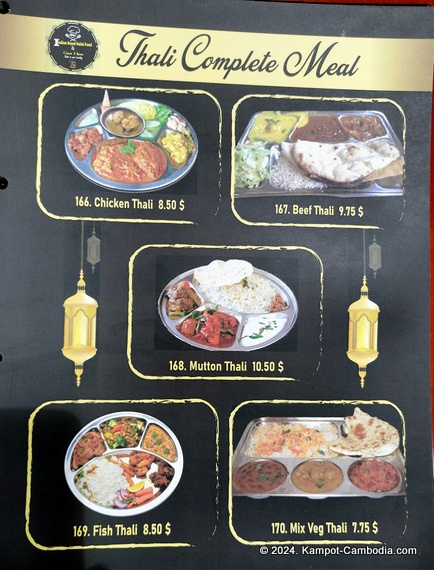 Indian Royal Restaurant in Kampot, Cambodia.  Halal.