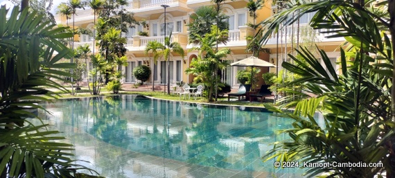 Sokchea Hotel in Kampot, Cambodia.