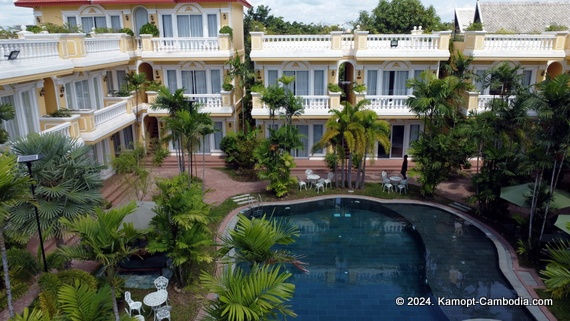 Sokchea Hotel in Kampot, Cambodia.